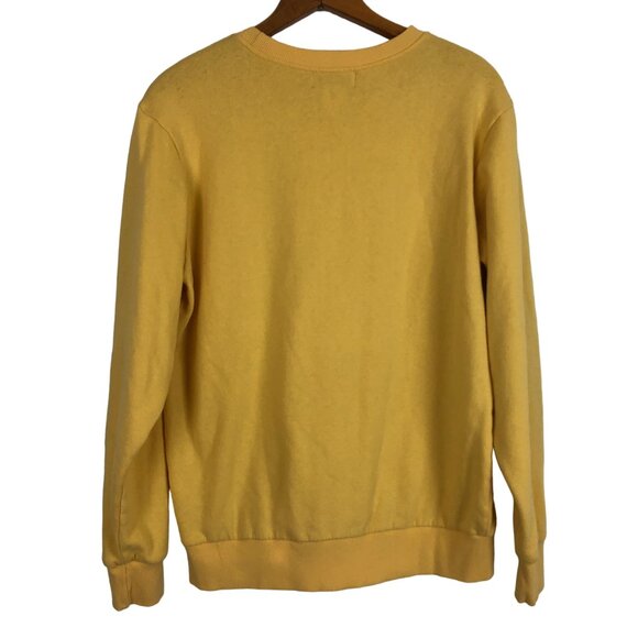 Pusheen Yellow Embossed Sweatshirt Sz Small Cooking Baking Foodie Cotton Poly - Picture 8 of 8